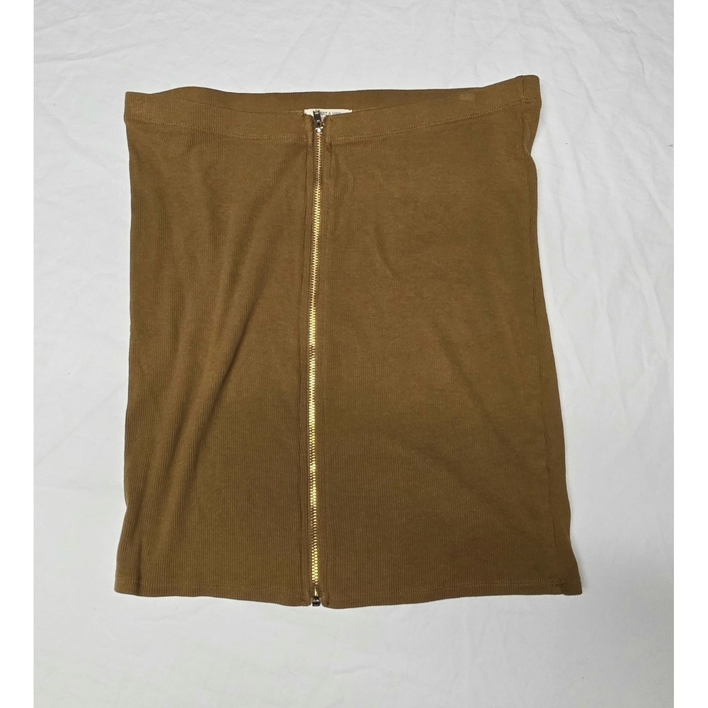 Women's Heart And Hips Ribbed Zip-up Skirt‎ Size Large